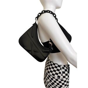 Aupen x Vogue Fearless Asymmetrical Vegan Leather Shoulder bag